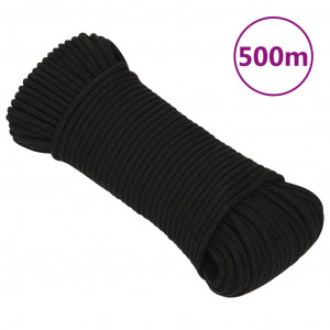 Cuerda de trabajo poliéster negro 5 mm 500 m D