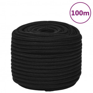 Cuerda de trabajo poliéster negro 14 mm 100 m D