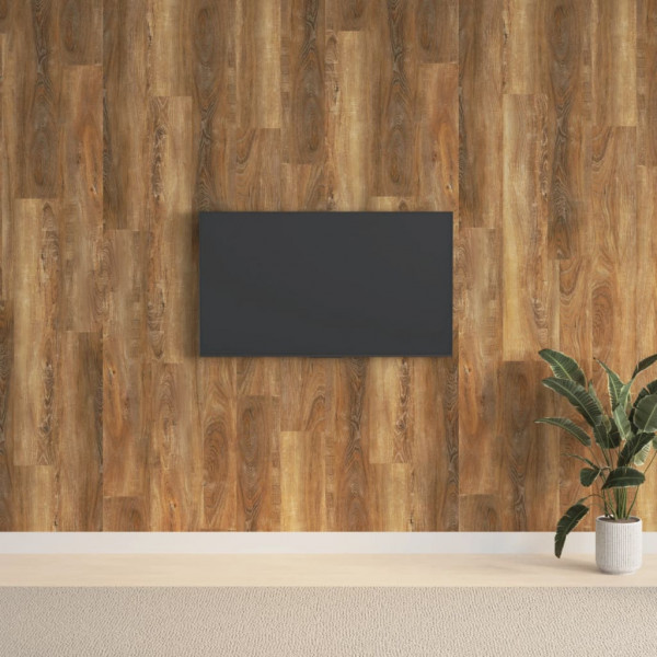 Paneles de pared con aspecto de madera PVC gris 2.06 m²