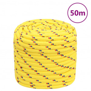 Corda de barco de polipropileno amarelo 18 mm 50 m D