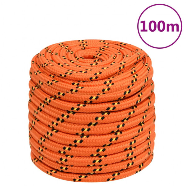 Corda de barco de polipropileno laranja 18 mm 100 m D