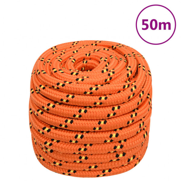 Cuerda de barco polipropileno naranja 20 mm 50 m D