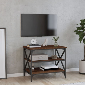 Mueble para TV madera contrachapada marrón roble 60x40x50 cm D