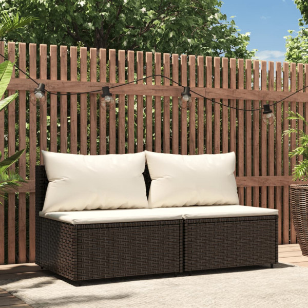 Sofas centrais jardim com almofadas D