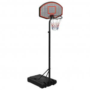 Canasta de baloncesto polietileno negro 237-307 cm D