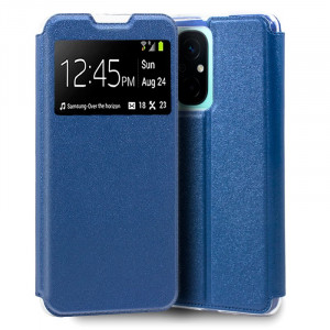 Fundação COOL Flip Cover para Xiaomi Redmi 12C Liso Azul D
