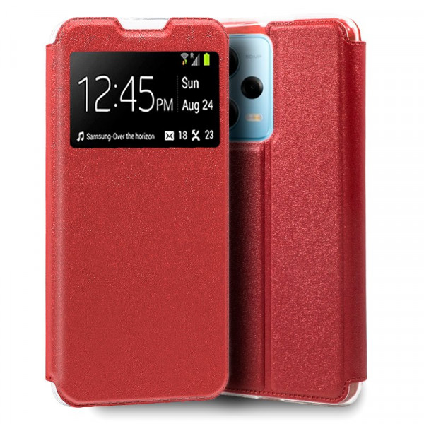 Fundação COOL Capa de Flip para Xiaomi Redmy Note 12 Pro 5G Red Lise D
