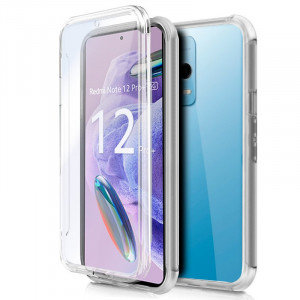 Fundação COOL Silicone 3D para Xiaomi Redmi Note 12 Pro Plus 5G (Border Transparent + Trasera) D