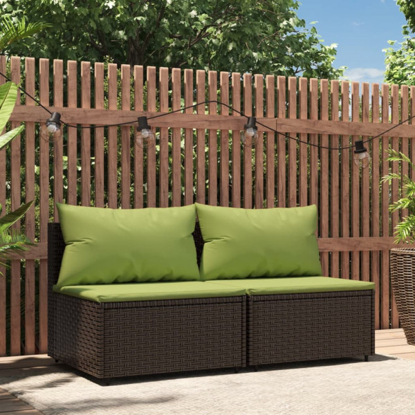 Sofas centrais jardim com almofadas D