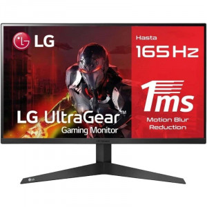 Monitor LG Gaming 23.8" LED FHD 24GQ50F-B preto D