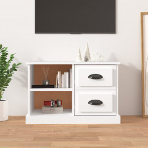 Mesa TV Salon,Mueble de TV hierro y madera contrachapada negro 105x30x45 cm  -CD44095