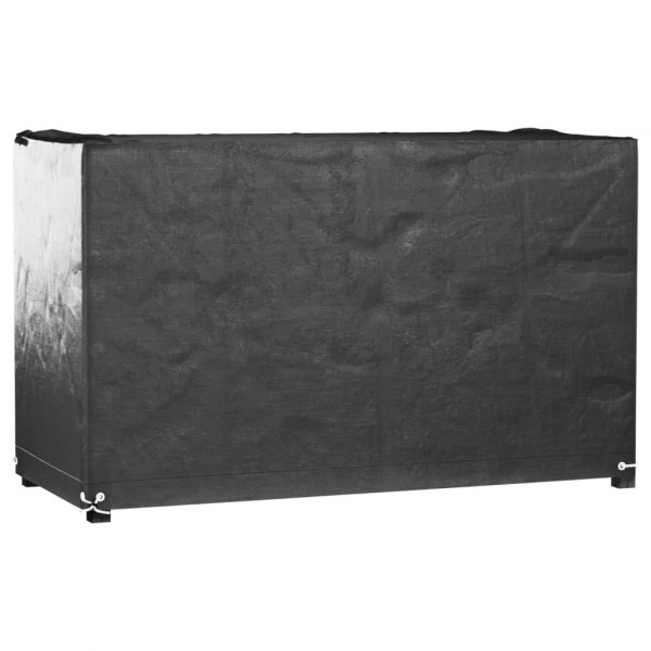 Funda para muebles de jardín 8 ojales rectangular 125x55x75 cm D