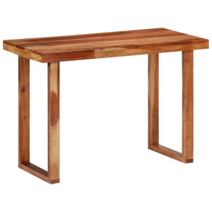 Mesa de comedor madera maciza de acacia 110x50x76 cm D