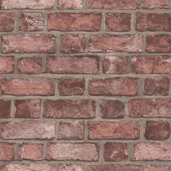 Homestyle Papel pintado Brick Wall rojo D