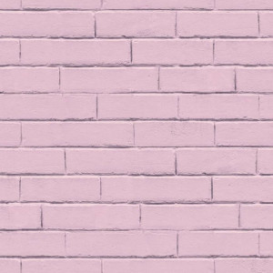 Good Vibes Papel de pared Brick Wall rosa D