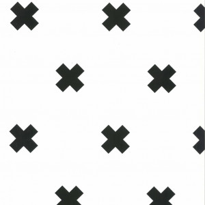 Fabulous World Papel de pared Cross blanco y negro 67104-6 D