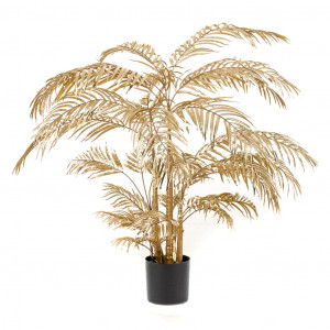 Emerald Palmeira Areca artificial dourada 145 cm D