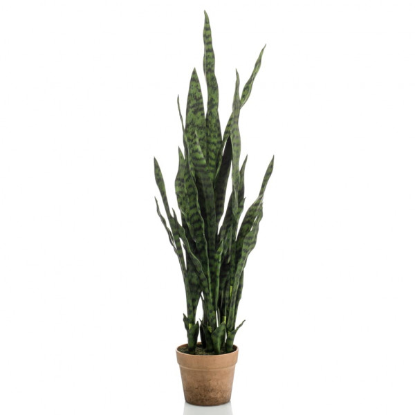 Emerald Planta artificial Sansevieria con maceta 84 cm D