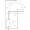 SCHÜTTE Garrafa de mistura para lavabo CORNWALL cromada 2