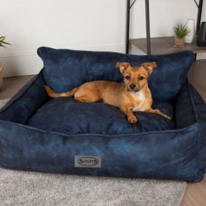 Scruffs & Tramps Cama de cão azul marinho L 90x70 cm D