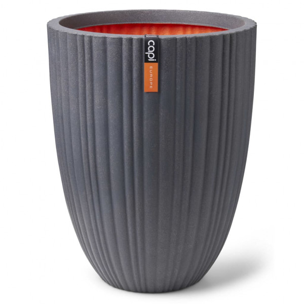 Capi Vaso Urban Tube elegante baixo cinza escuro 55x73 cm D