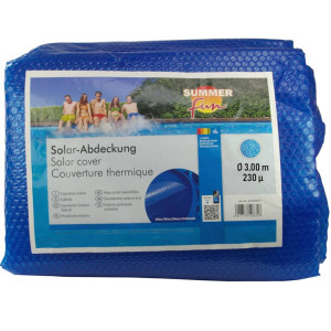 Summer Fun Cubierta solar para piscina de verano redonda PE azul 300cm D