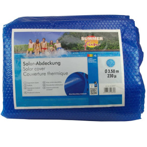 Summer Fun Cubierta solar para piscina de verano redonda PE azul 350cm D
