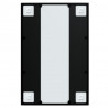 Espejo de pared metal negro 60x40 cm 4