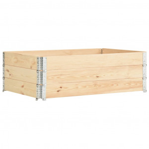 Caja de palés 3 unidades madera maciza de pino 50x150 cm D