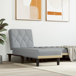 Sofá sofá de tecido cinza claro D
