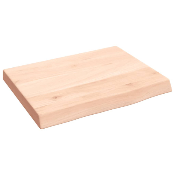 Estante de pared madera maciza de roble sin tratar 40x30x4 cm D