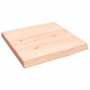 Estante de pared madera maciza de roble sin tratar 40x40x4 cm D