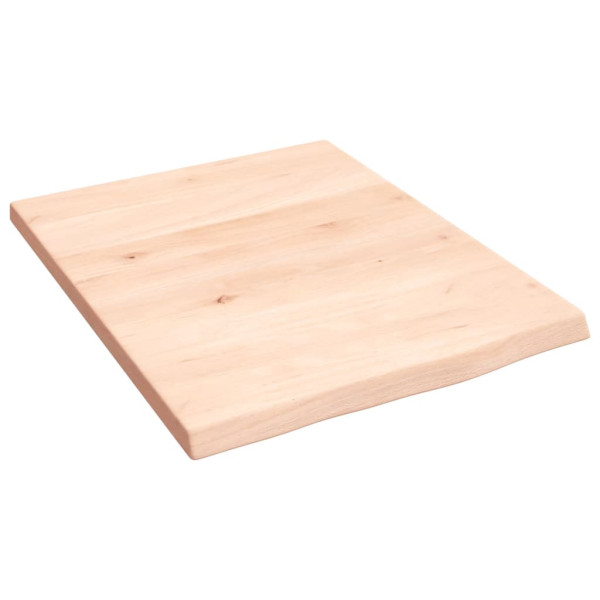 Estante de pared madera maciza de roble sin tratar 40x50x2 cm D