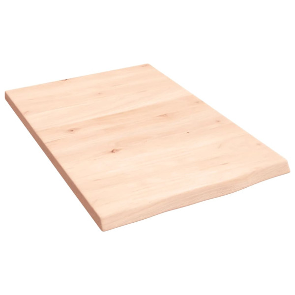 Estante de pared madera maciza de roble sin tratar 40x60x2 cm D