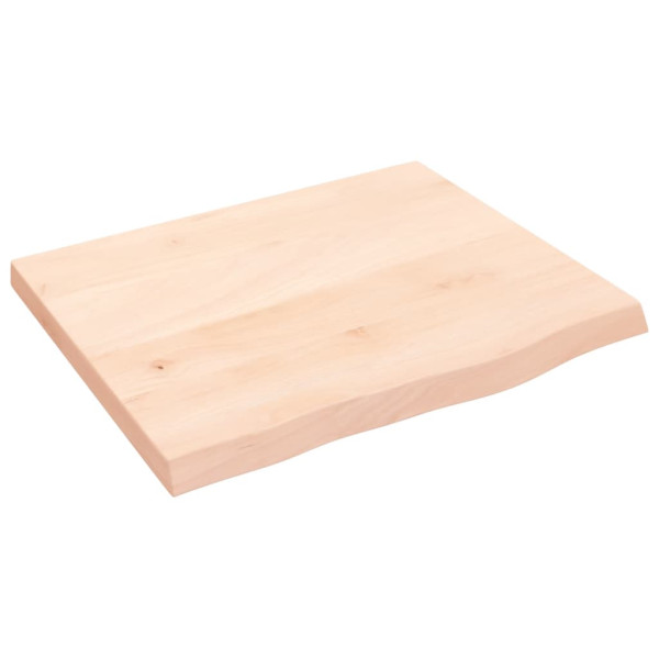 Estante de pared madera maciza de roble sin tratar 60x50x4 cm D