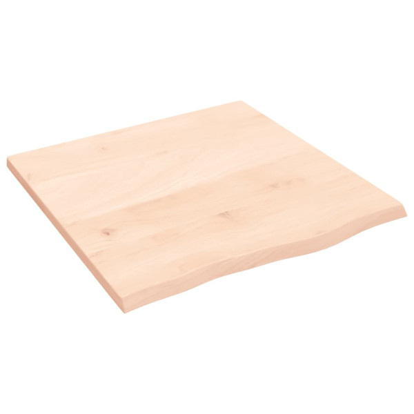 Estante de pared madera maciza de roble sin tratar 60x60x2 cm D