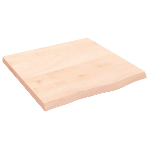 Estante de pared madera maciza de roble sin tratar 60x60x4 cm D