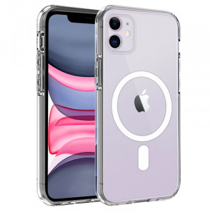 Carcaça COOL para iPhone 11 magnético transparente D