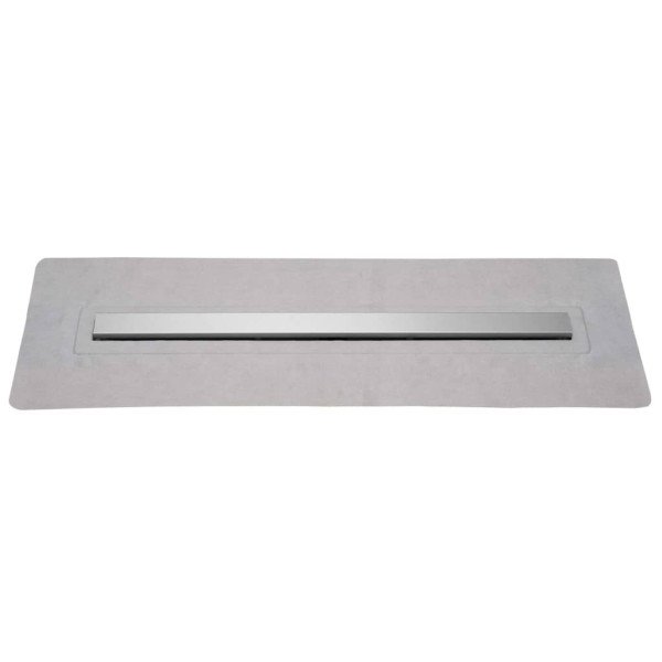 SCHÜTTE Retrovisor para piso de chuveiro com tampa de aço inoxidável 95,5 cm D