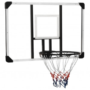 Tabela de basquete em policarbonato transparente 106x69x3 cm D