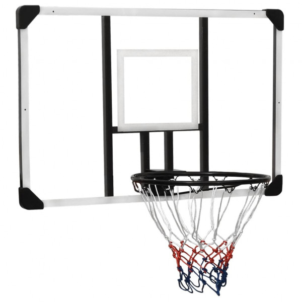 Tabela de basquete em policarbonato transparente 106x69x3 cm D