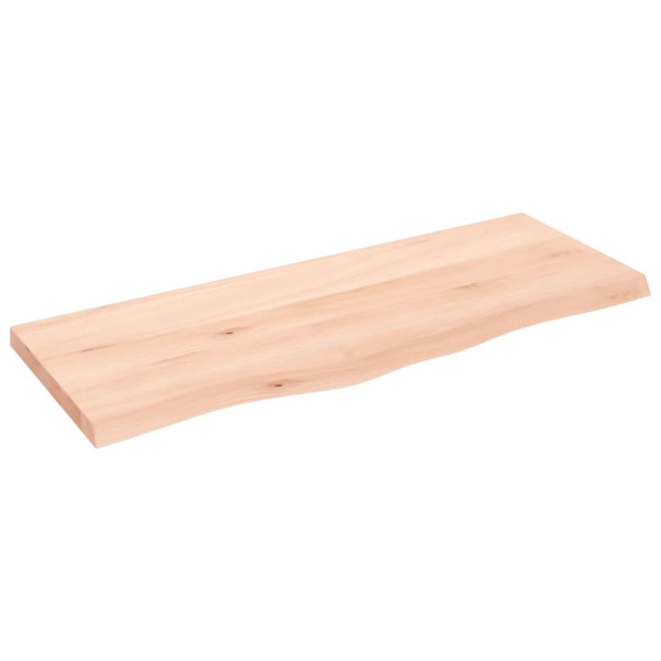 Estante de pared madera maciza de roble sin tratar 100x40x4 cm D