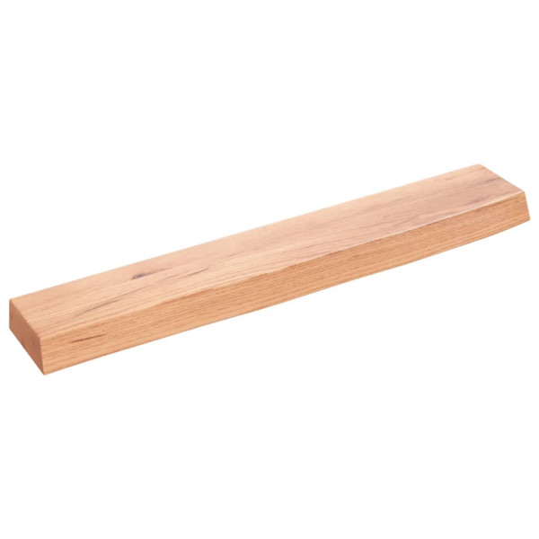 Estante de pared madera de roble tratada marrón claro 60x10x4cm D