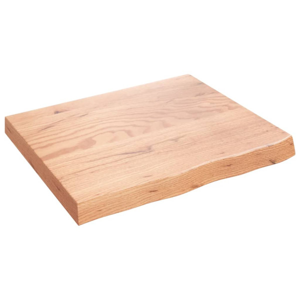 Estante de pared madera de roble tratada marrón claro 60x50x6cm D