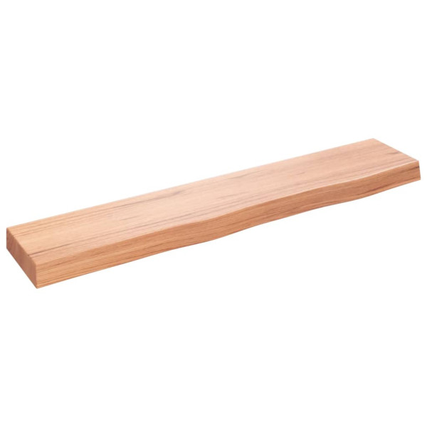 Estante de pared madera roble tratada marrón claro 100x20x6 cm D