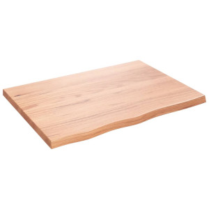 Estante de pared madera de roble tratada marrón claro 80x60x4cm D