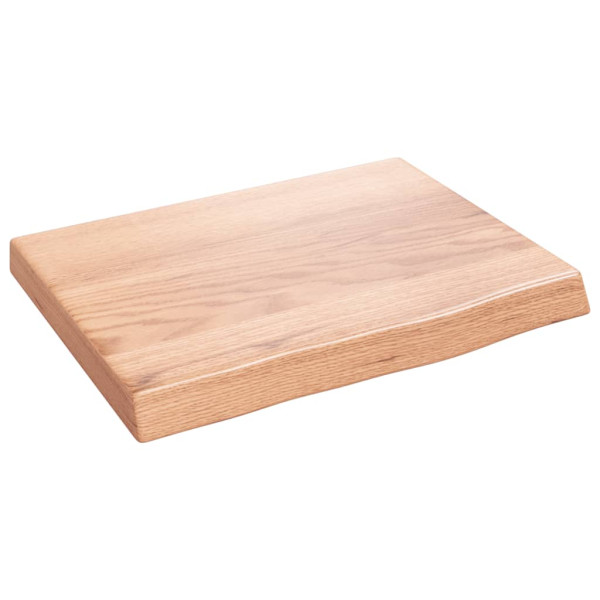 Estante de pared madera de roble tratada marrón claro 40x30x4cm D