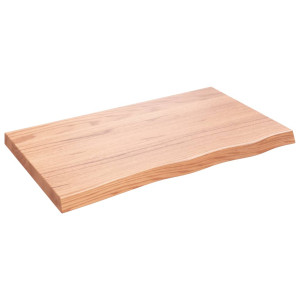 Estante de pared madera roble tratada marrón claro 100x60x6 cm D