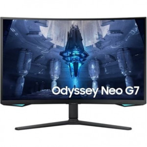 Monitor Gaming SAMSUNG 32" Odyssey Neo G7 UHD Curvo S32BG750NP negro D