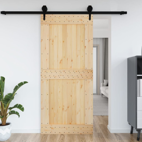 Puerta NARVIK madera maciza pino 100x210 cm D